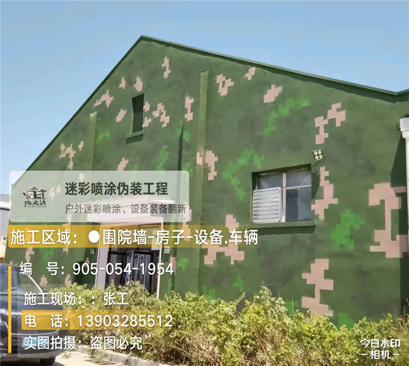 洛阳外墙数码迷彩漆施工报价清单（100㎡标准墙面测算）